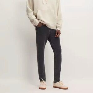 Everlane Uniform Jeans Men's Charcoal Skinny Size 29x30 Organic Cotton Blend